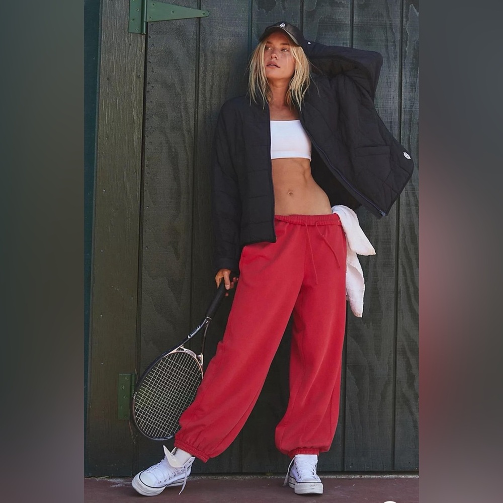 NWT Free People Movement All Star Pullover and Sweatpant Set in Winterberry - Picture 3 of 15